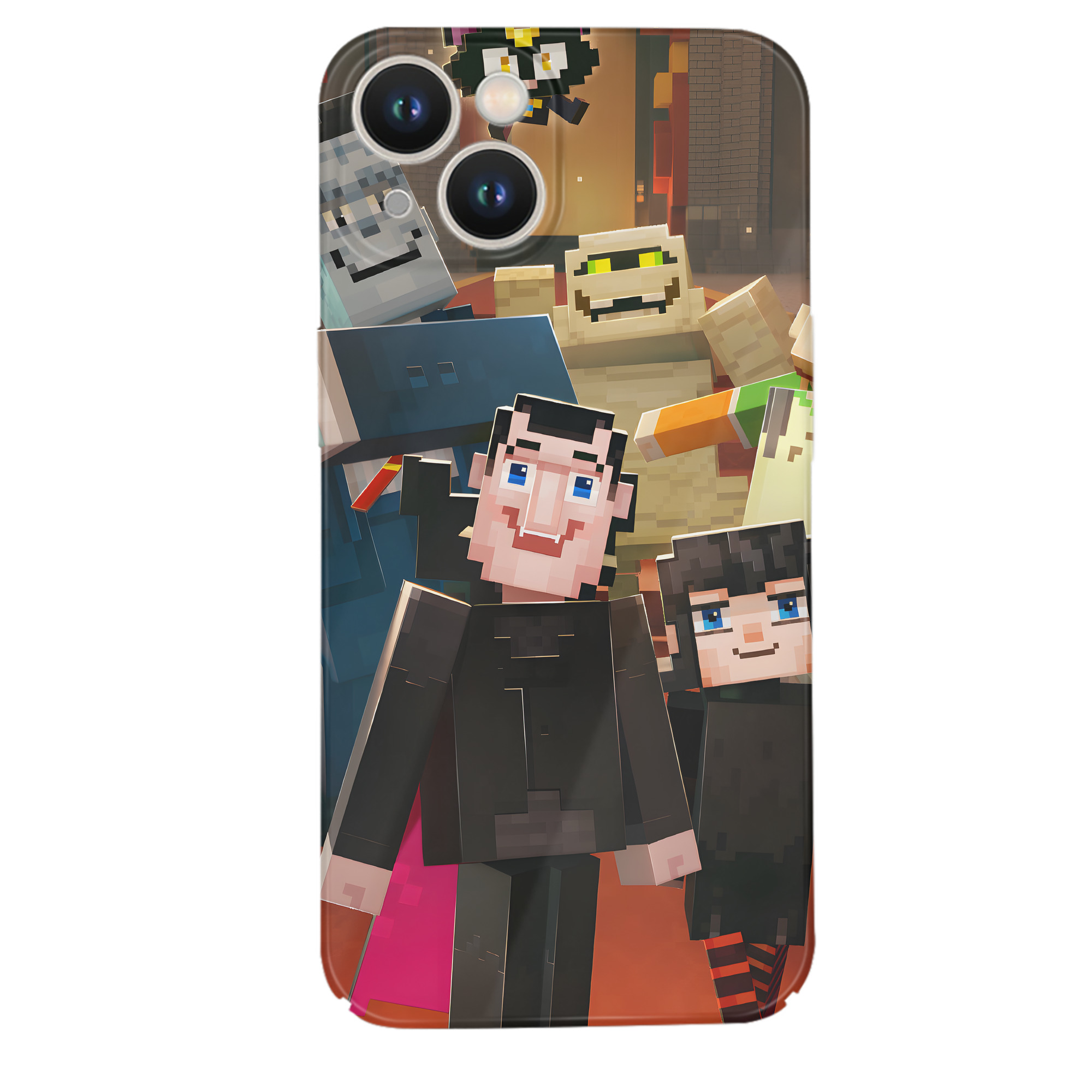 （画像用） マインクラフト ブロックの世界 Minecraft MC Block world 【iPhone 14シリーズ対応】ハードケース